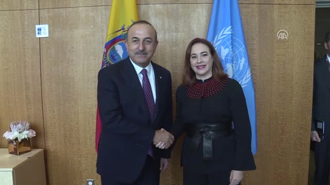 Dışişleri Bakanı Çavuşoğlu, BM Genel Kurul Başkanı Espinoza ile Görüştü - New