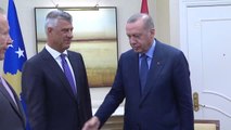 Cumhurbaşkanı Erdoğan, Kosova Cumhurbaşkanı Taçi ile Görüştü - New