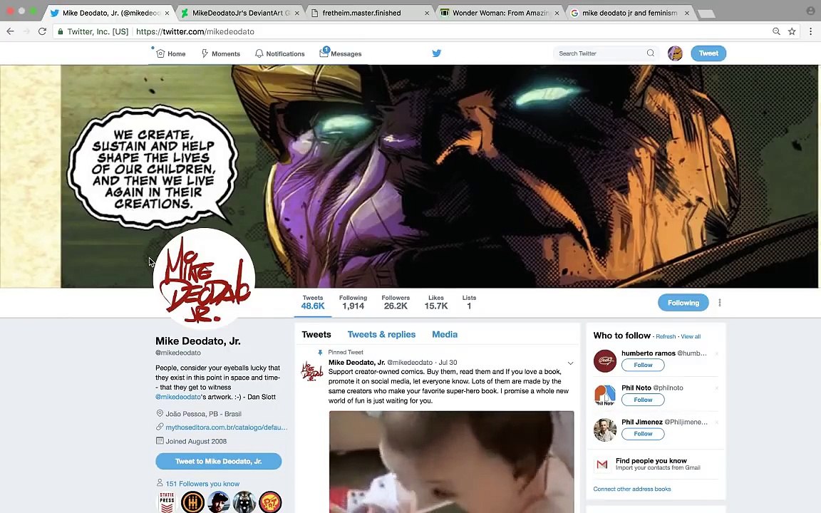 Dear Mike Deodato Jr., Why Does Social Justice Theory See Your Art as Immoral?