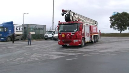 Tuzla Organize Sanayi Bölgesinde fabrika yangını