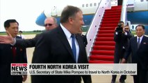 U.S. Secretary of State Mike Pompeo to travel to North Korea in October