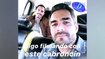 Omar Chaparro y Mauricio Ochmann graban su nueva comedia Backseat Driver