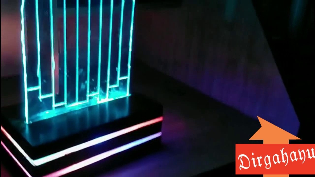 (Oh My DIY Tricks And Treats) : How To Make Creative Wooden LED Table Lamp  !!!