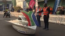 Solar powered cars hit the road in South Africa