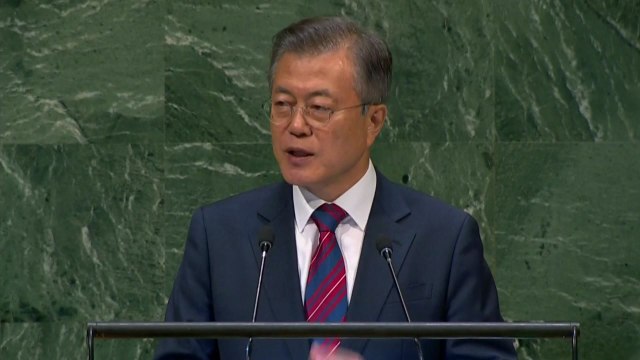 문재인 대통령, 유엔 기조연설...'종전선언' 화두 제시 / YTN