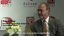 【Video】The only way to end the #tradewar is with negotiations, what Trump is doing now is not making America great again. The US cannot be what it once was and