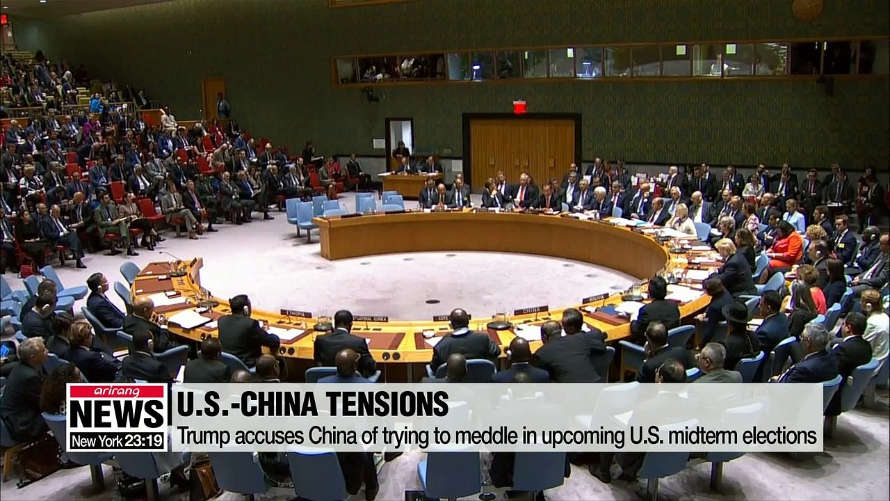 Trump accuses China of trying to meddle in upcoming U.S. midterm elections