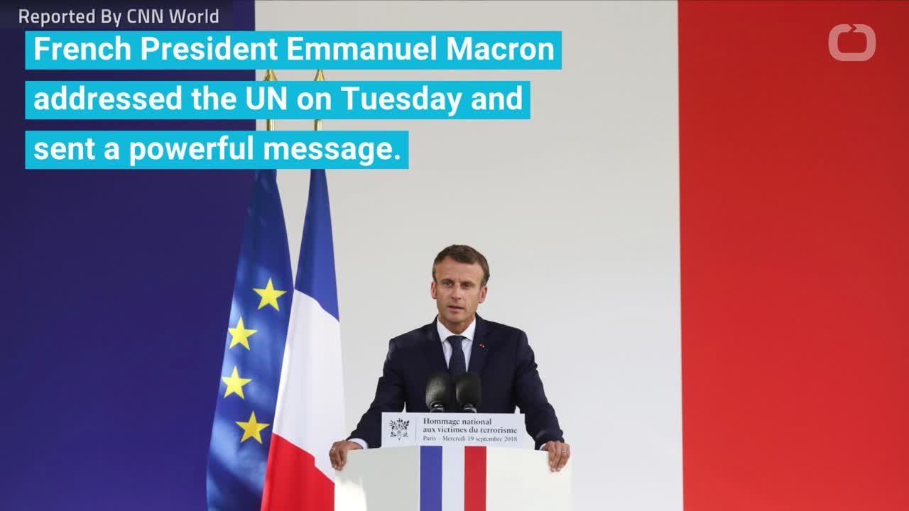 Macron Delivers Powerful Message To UN