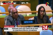 Estados Unidos: Nicolás Maduro se victimizó en la Asamblea General de la ONU