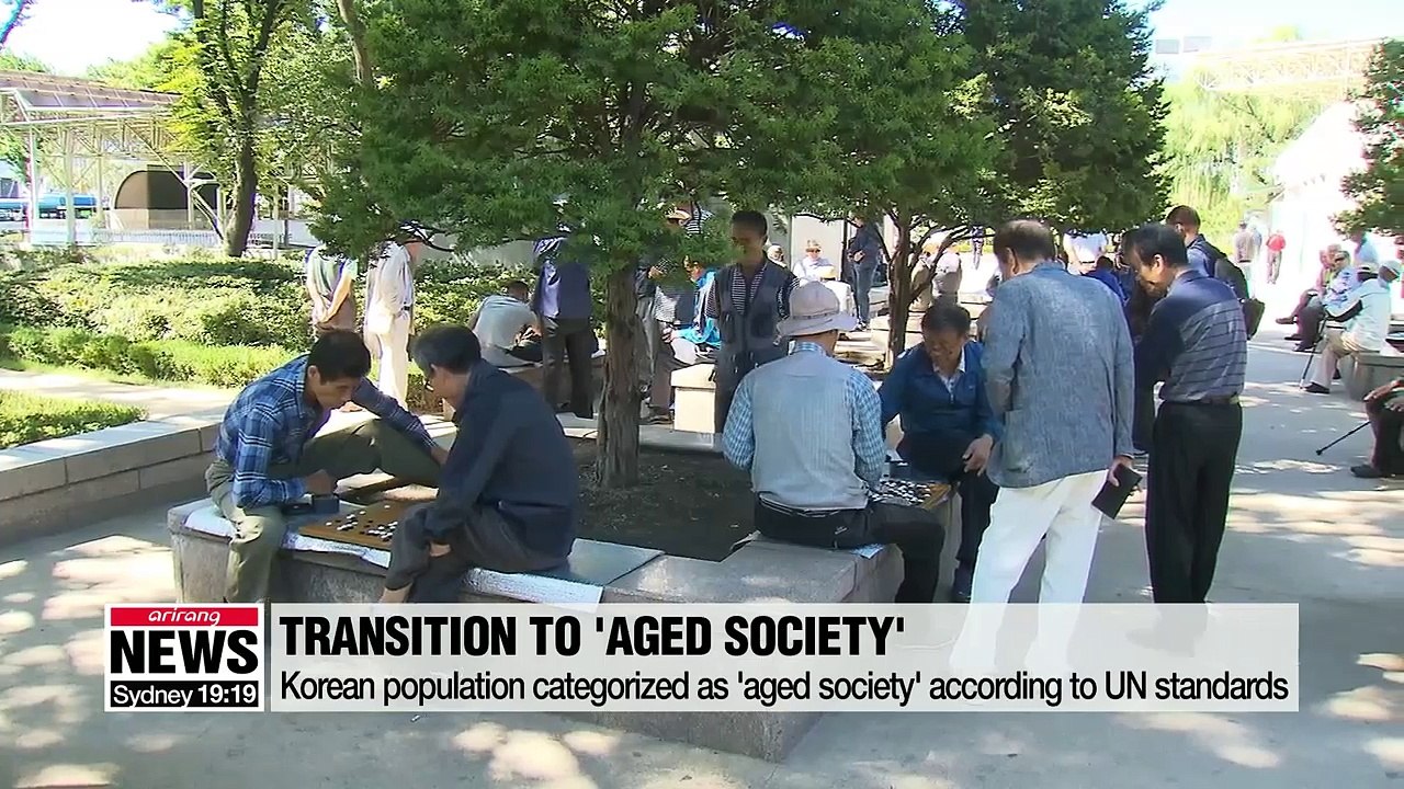 Korean population categorized as 'aged society' according to UN standards