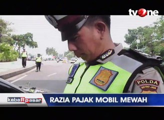 Razia, 10 Mobil Mewah Kedapatan Belum Bayar Pajak