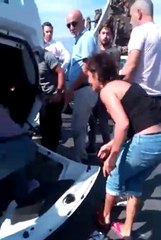 Araç Ters Döndü, Can Pazarı Yaşandı