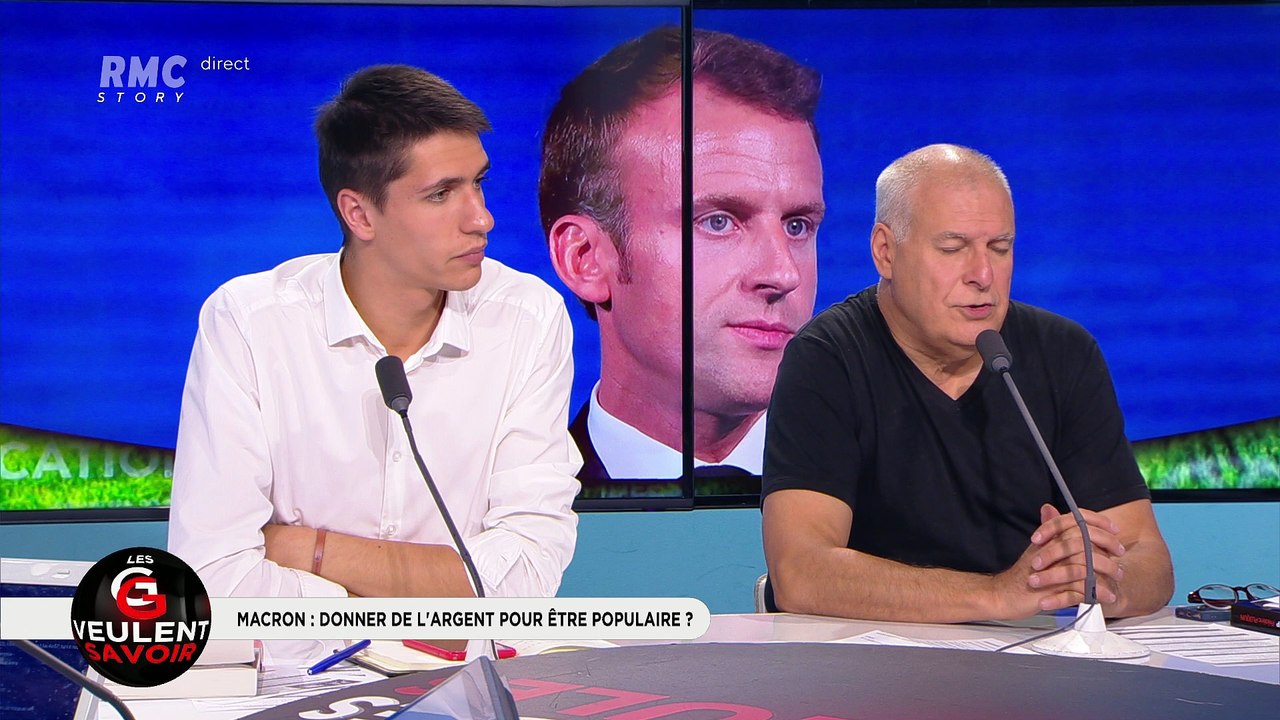 Les GG veulent savoir : "Je ne veux pas donner d'argent aux gens pour être populaire", Emmanuel Macron - 27/09