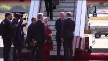 Türkiye Cumhurbaşkanı Erdoğan Almanya’da - Havalimanı karşılama - BERLİN