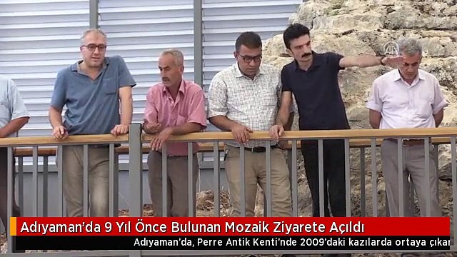 Adıyaman'da 9 Yıl Önce Bulunan Mozaik Ziyarete Açıldı