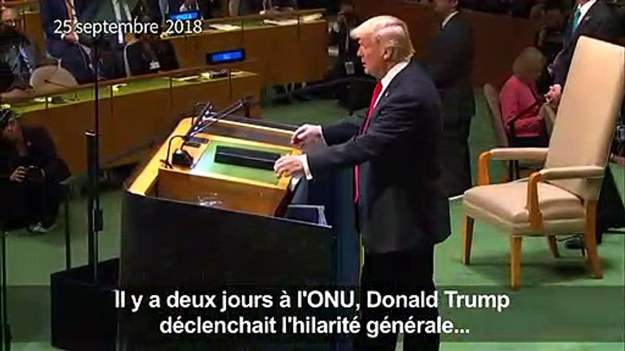Trump s'explique après les rires aux Nations unies