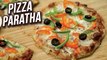 Pizza Paratha Recipe - How To Make Veg Cheese Pizza Paratha - Easy Snack Recipe - Ruchi