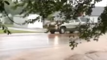 Water Gushes Onto Street as Fatal Flood Hits Soddy-Daisy, Tennessee