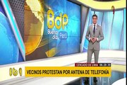 Cercado de Lima: vecinos protestan por instalación de antena de telefonía