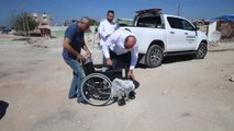 Suriyeli Engelli Çocuğun Tekerlekli Sandalye Sevinci