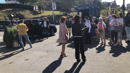 Dinard film festival. Le jury arrive au cinéma pour assister à une séance