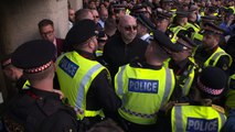 Tommy Robinson arrivals and departures from Old Bailey