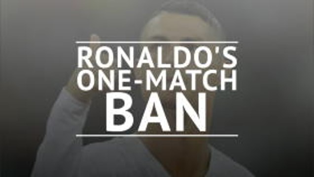 Ronaldo only banned for one Champions League