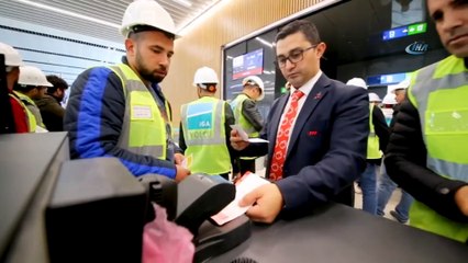 Yeni havalimanının ilk yolcu testi böyle gerçekleşti