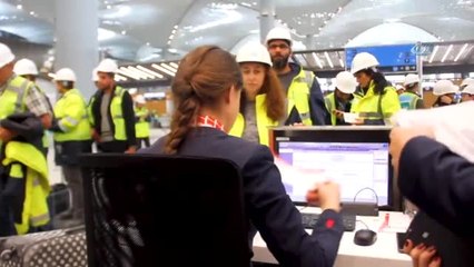 Yeni Havalimanının İlk Yolcu Testi Böyle Gerçekleşti