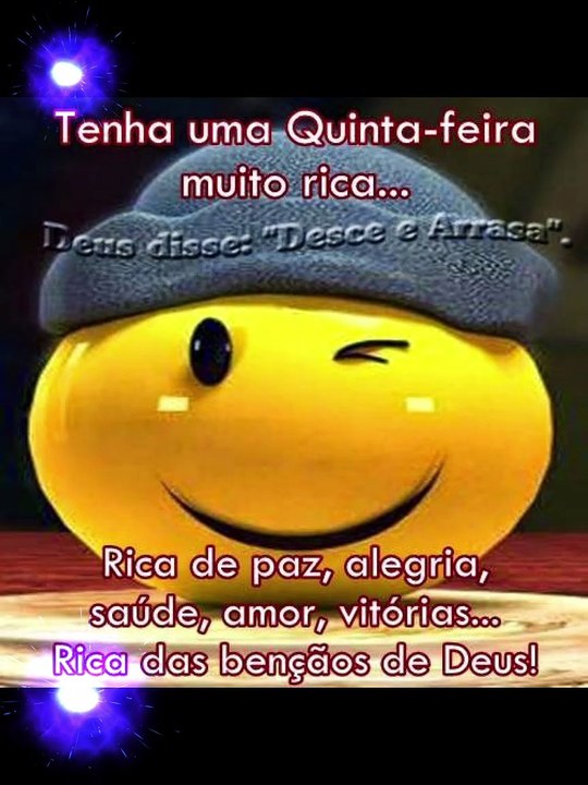 BOM DIA QUITA-FEIRA_