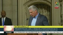 Díaz-Canel denuncia injusto bloqueo impuesto a Cuba por EE.UU.