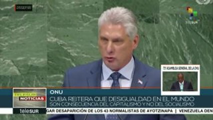 Reitera Cuba ante ONU que desigualdad es consecuencia del capitalismo