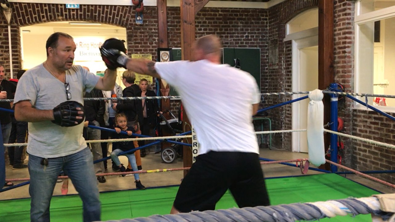 Honfleur. Entraînement au ring honfleurais avec...