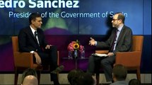 Pedro Sánchez responde acerca de la prensa en el Foro Reuters