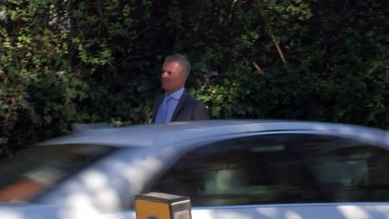 David Beckham's lawyer arrives for court hearing