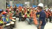 Watch: Chilean construction workers play drums to avoid stress at their workplace