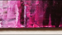 Peinture acrylique moderne : Fondu rose.