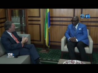 Audience du vice président avec le nouvel ambassadeur de la France au Gabon