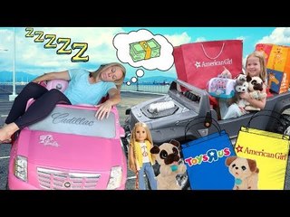 Maya Goes to the Crazy Car Store and Pretend Toys R Us