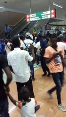 Arrivée des invites eudoxie et diaba à l'AIBD