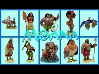 Moana Toy Figures Meet the Characters TOP Holiday 2016 Gifts Kid Unboxing Video