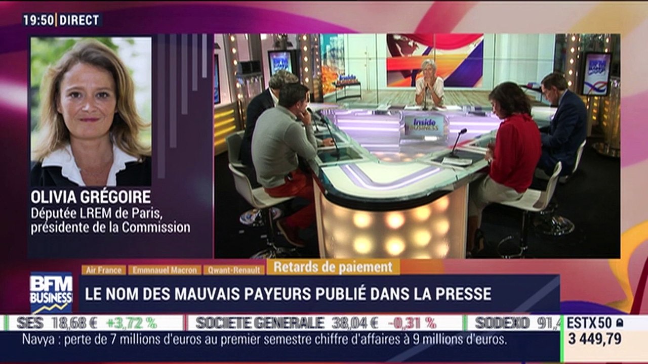 Les insiders (3/3): retards de paiement, le nom des mauvais payeurs publié dans la presse - 27/09