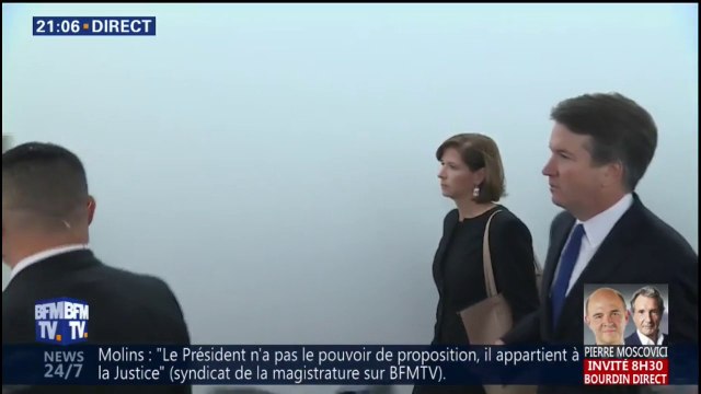 Brett Kavanaugh est arrivé au Sénat américain pour son audition