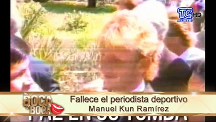 Fallece el periodista deportivo Manuel Kun Ramírez