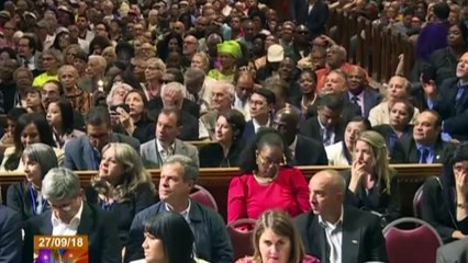 Maduro y Díaz-Canel visitan iglesia en Nueva York