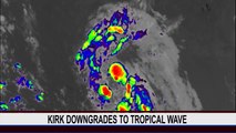 Relief as Tropical Storm Kirk weakens into a Tropical Wave in the Atlantic as it makes its way to Grenada and the rest of the Lesser Antilles. Kirk is one of th