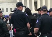 Police Arrest Protesters Blocking Road in Front of Supreme Court