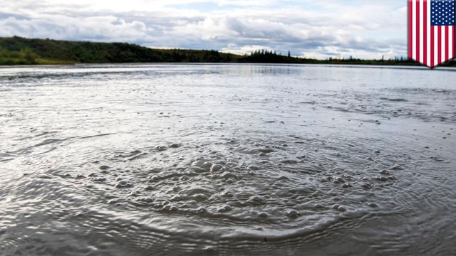 Methane gas found leaking from Alaskan lake