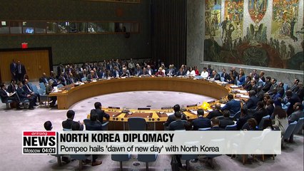 Pompeo hails 'dawn of new day' with North Korea