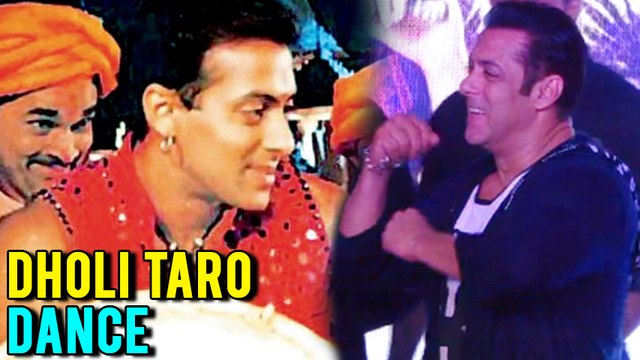 Salman Khan DANCES To DHOLI TARO Garba DANCE On Stage | Salman Khan MAKES FUN OF REPORTER